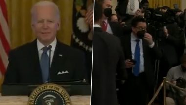 Joe Biden Insults Journalist: पत्रकाराने विचारलेल्या महागाईच्या प्रश्नानांवर भडकले राष्ट्राध्यक्ष जो बायडेन, पत्रकाराला केली शिवीगाळ (Watch Video)